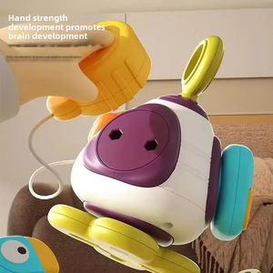Bola ocupada para bebés, juguete <span class=keywords><strong>de</strong></span> plástico <span class=keywords><strong>de</strong></span> educación temprana para niños <span class=keywords><strong>de</strong></span> 1 a 3 años y niños pequeños, botón <span class=keywords><strong>de</strong></span> interruptor, <span class=keywords><strong>casa</strong></span> hexaédrica, rompecabezas y bola para agarrar los dedos - Product Image 4