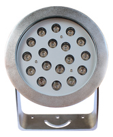 Luz LED Sumergible para Fuentes RGBW de 54W, Resistente al Agua IP68, de Acero Inoxidable 316L, Ajustable, 12V/24V DMX para Piscinas Subacuáticas