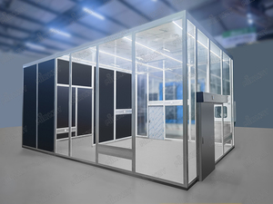 Özel mobil modüler temiz oda mühendisliği ISO4-9 sınıf 100 10,000 100,000 FFU yarı iletken elektronik temiz oda - Product Image 6