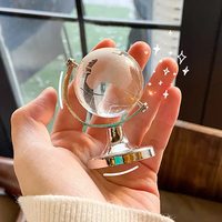 Globe terrestre en cristal K9 gravé sur mesure avec carte du monde, modèle en verre gravé au laser personnalisé, cadeau d'affaires, objet de collection