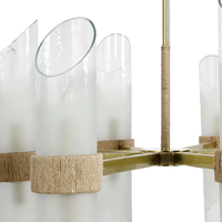 Lustre suspendu moderne de grande taille ovale pour salle à manger, chambre principale, style rétro en cuivre pour salon