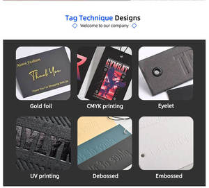 Luxe op maat gemaakte metalen T-shirt labels met logo, milieuvriendelijke papieren labels voor kleding, tassen, schoenen en sieraden - Product Image 6