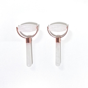 Face Lift White Jade 100% Natural Stone Single Head Face <b>Massage</b> <b>Tool</b> Jade Roller for Face - Product Image 3