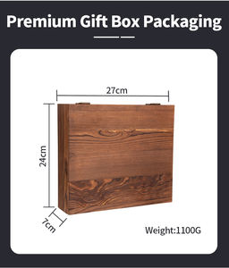 ערכת מעשנת קוקטייל WEIBU עם לפיד ואבן וויסקי עץ בורבון וויסקי מעשן ערכת אינפוזיר מחולל מעשן מיושן - Product Image 4