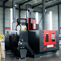 Fresadora de pórtico automática de 5 ejes con control CNC GSK, husillo único BT40, modelo GMC1616, fabricada en China