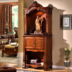 פריטים סיטונאי בסגנון סיני שולחן מזבח זהב עץ מלא בית ארון פסל זהב ארון מזבח בודהיסטי שולחן פולחן - Product Image 2