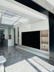 Diseños de lujo Sala de estar Madera 85 pulgadas Unidad de TV inteligente Vitrina Muebles Soporte de TV para sala - Product Image 5