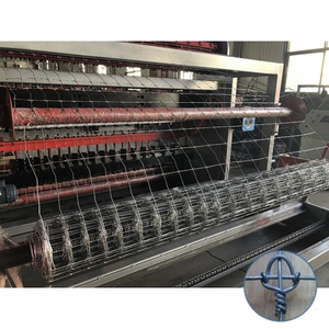 Machine de clôture à nœud <span class=keywords><strong>fixe</strong></span> de 96 pouces de hauteur du premier fabricant chinois, <span class=keywords><strong>moteur</strong></span> PLC à noyau de champ de ferme de cerf de construction en état neuf - Product Image 3