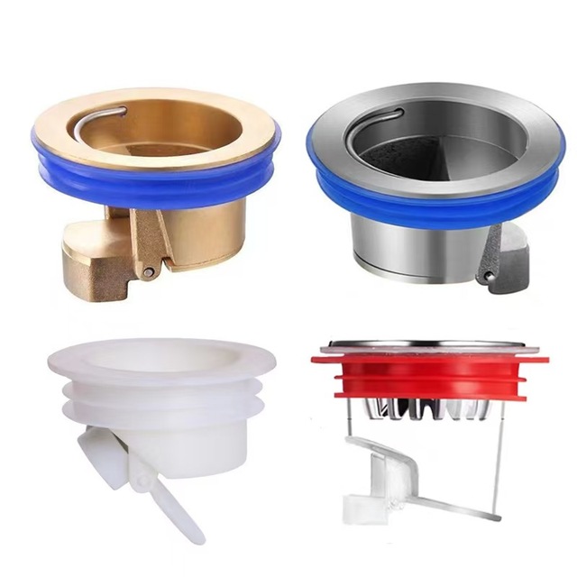Toilet Sewer Pipe Drain Strainer Odor Backflow Preventer Sewer Filter Plugs Modern Universal Floor Drain sealed Inner Core Cover