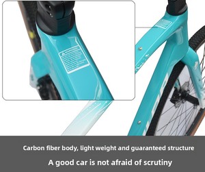 Bicicletta <span class=keywords><strong>Gravel</strong></span> 700C di Ultima Tendenza, Telaio in Carbonio Ultraleggero con Perno Passante, Freno a Disco Idraulico Integrato, Bici da Avventura All-Terrain - Product Image 4