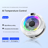 Cincin Radiator Ponsel Magnetik Bahan ABS Pendingin Semikonduktor Kontrol Suhu AI Pengisian Daya PC Universal