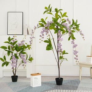 Simulación Transfronteriza de Plantas Verdes, Árbol de <span class=keywords><strong>Jazmín</strong></span> <span class=keywords><strong>en</strong></span> <span class=keywords><strong>Maceta</strong></span>, Adornos de Interior, Flores Decorativas, Planta de Simulación para Jardinería - Product Image 1