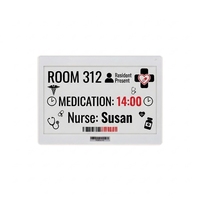Etiqueta de Precio Digital a Color de 7.5 Pulgadas con Tinta Electrónica 2.4G, Etiqueta Inalámbrica ESL para Información Médica Hospitalaria