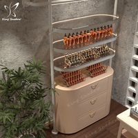 Support multifonctionnel pour vernis à ongles Présentoir cosmétique avec tiroirs pour salon de manucure Salon de beauté