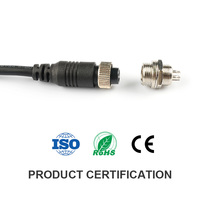 Câble moulé PVC/PUR avec connecteur mâle/femelle, moulage par injection d'usine, fiche d'aviation GX12, 2-7 broches, non blindé - 1M 2M 3M 5M 8M 10M