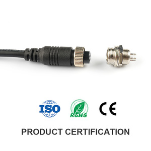 Nhà máy ép phun gx12 hàng không cắm 2-7pin không được che chở-1m PVC/PUR đúc Cáp nam/nữ kết nối - Product Image 3