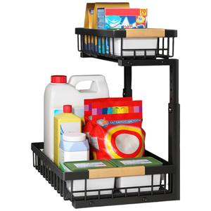 ชั้นวางของ2ชั้น2ชั้น, ลิ้นชักเลื่อนโลหะชั้นวางของอ่างล้างจาน - Product Image 1