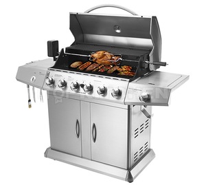Parrilla de Barbacoa Móvil para Exteriores, Asador Giratorio de Gas para Camping, Modelo IT-6098 - Product Image 4