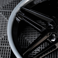 Jantes forgées légères Y-Spoke, finition noir brillant, lèvres polies, pour BMW M3 et modèles Mercedes Performance, concaves profondes