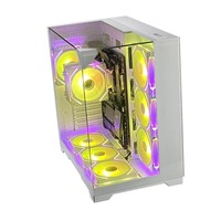 Pcooler Casing Pc kustom Atx Casing komputer Gaming menara kabinet Pc kualitas terlaris Casing komputer Desktop untuk Gamer