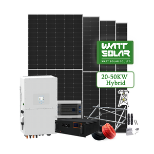 Sistema Completo de Energía Solar de 5kW a 250kW <span class=keywords><strong>con</strong></span> Batería e <span class=keywords><strong>Inversor</strong></span> Híbrido, Solución de Sistema Solar para Uso Doméstico y Comercial - Product Image 3