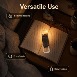 USB Rechargeable Red Light Book <b>Lamp</b> 625-630nm LED Clip Portable Eye Care Reading Light for Bedroom Buchleser Licht - Product Image 6