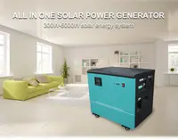 Batterie au Lithium de 5kw, installation facile, assemblage, usage domestique, système d'énergie solaire pour les zones rurales avec panneau solaire, prix rentable