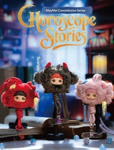 Vente en gros de jouets en peluche authentiques Maymei Horoscope Stories Blind Box 12 pièces/boîte, poupées en vinyle en peluche, jouets décoratifs - Product Image 4