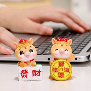 ชุดของตกแต่งรูปม้าจีนแบบสุ่ม 6 ชิ้น ยี่ห้อ Ruijie ของตกแต่งบ้านเสริมสิริมงคล ของขวัญปีใหม่ - Product Image 3