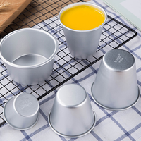 Moule à pudding en alliage d'aluminium réutilisable, moule à muffins antiadhésif, mini-gâteau, soufflé, tartelette pour la pâtisserie à domicile et les friandises de fête
