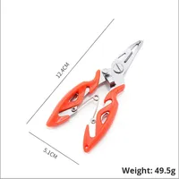 Échantillon Gratuit - Pince à Pêche Pullther Luya - Ciseaux pour Ligne de Pêche en PE - Pince à Pêche en Acier Inoxydable - Outils et Accessoires de Pêche - 50g