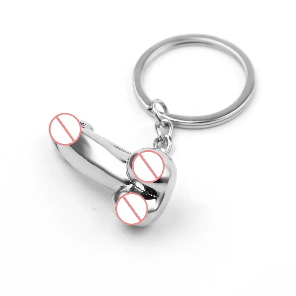 Male Key Chain for Lovers Metal Keyring Sexy Keychains Man Car Key Ring Holder
