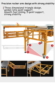 Sega a Pannello con Tavolo Scorrevole per Produzione di Mobili, Macchina per Lavorazione del Legno, Attrezzatura per Taglio di Precisione - Product Image 6