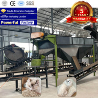 Usine de fabrication de litière pour chats 5-20T/H, ligne de production de litière pour animaux de compagnie avec certification CE ISO et garantie de 5 ans