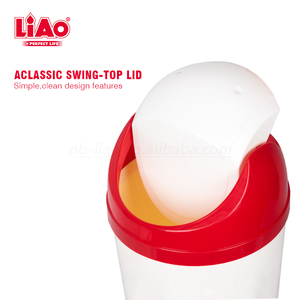Bidone della spazzatura del <span class=keywords><strong>bagno</strong></span> della cucina del bidone della spazzatura dell'ufficio 10L di plastica di LiAo con il coperchio - Product Image 3