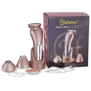Rasoir électrique Hatteker Lady Shaver 3 en 1 pour l'épilation, rasoir électrique pour les jambes et les bras, rechargeable par USB, rasoir sans fil pour femmes, utilisation humide et sèche - Product Image 1