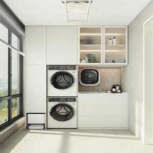 Rangement multifonctionnel personnalisé Armoires de balcon en bois modernes Bonne qualité pour la maison ou l'hôtel Conception peu encombrante - Product Image 2