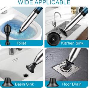 Desatascador de Inodoros Eléctrico de Alta Calidad, Directo de Fábrica, Nuevo, Limpieza Profunda, Ecológico, Máquina Desatascadora de Alcantarillado, Nylon Azul + Acero Inoxidable - Product Image 2