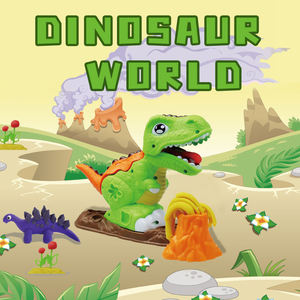Ensemble de jeu en argile personnalisé monde des dinosaures enfant en bas âge Kit de modèle de pâte à <span class=keywords><strong>modeler</strong></span> <span class=keywords><strong>Montessori</strong></span> bricolage à la main jouets en pâte de couleur pour les enfants - Product Image 2