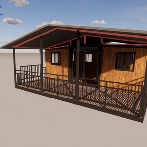 Maison conteneur extensible de 20 pieds de haute qualité, étanche, modulaire, préfabriquée, type villa avec balcon, à vendre - Product Image 4