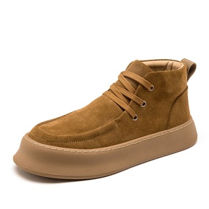 Botas de Hombre de Alta Calidad al por Mayor, Botas de Plataforma de Moda para Hombre, Botas de Cuero Genuino para Hombre, Botas de Gamuza para Hombre - Product Image 3
