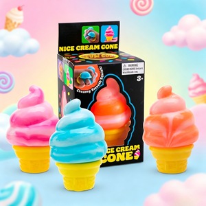 Jouet Squishy en forme de cornet de glace à remontée lente, doux, parfumé, sensoriel, anti-stress, cadeau pour enfants et adolescents - Product Image 5