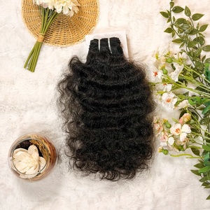 ผมแท้ธรรมชาติอินเดียแบบมัดเป็นช่อ ลอนธรรมชาติ รุ่นใหม่ล่าสุด |   ผมต่อแบบเวอร์จินดับเบิ้ลดรอว์นสำหรับผู้หญิง - Product Image 1