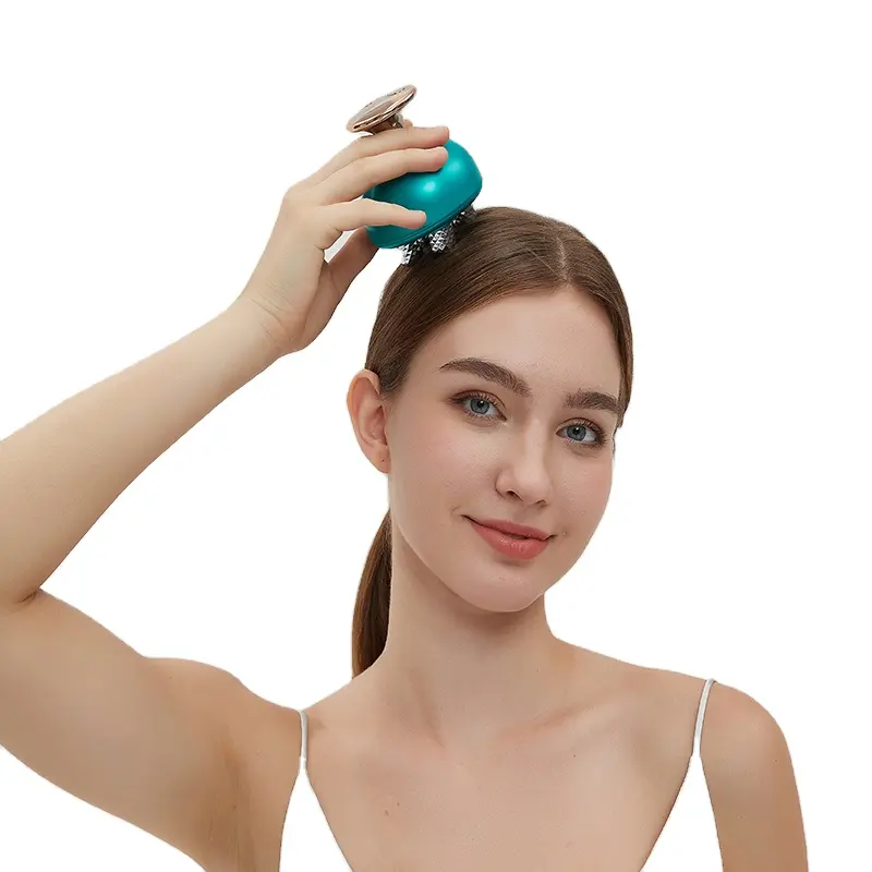 Портативное мини-массажное устройство для лечения выпадения волос, беспроводное портативное устройство для домашнего использования, для стимуляции роста волос, светотерапия, расческа