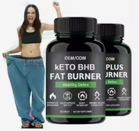 Capsules Keto BHB OEM 500mg Brûleur de Graisse Coupe-Faim Stimulant Métabolique Complément Alimentaire Cétogène Minceur Marque Privée