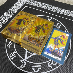 Groothandelsprijs Sun Face Gold Fool Tarotkaarten Bulkbestelling Aanpasbaar Fabrieksdirect - Product Image 3