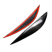 Garnitures de sourcils de paupière de pare-chocs avant en Fiber de carbone pour Mercedes Benz classe C W204 2008-2011 couvercle de sourcil de lampe de paupières de phare