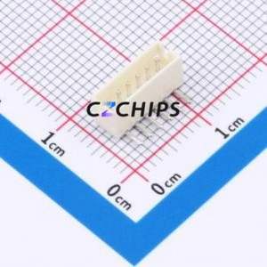 ZX-ZH1.5-6PWZ Wire-to-Board Pin Header Bent Lead Through Hole,P=1.5mm Connector 1x6P 1.5mm Right Angle Insert ZH - Product Image 1