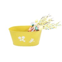 Pot de fleurs ovale en métal, motif libellule, en fer galvanisé, pour jardin et décoration intérieure, très vendu