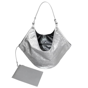 Bolso tote de hombro para mujer, estilo dumpling, para ir al trabajo y para el tiempo libre, bolso de lona hecho a medida para el verano y la playa. - Product Image 3